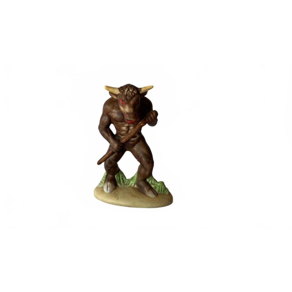 VTG 70s 80s UCGC Ceramic Minotaur Figure Hand Painted 5.5" Fantasy Mythology